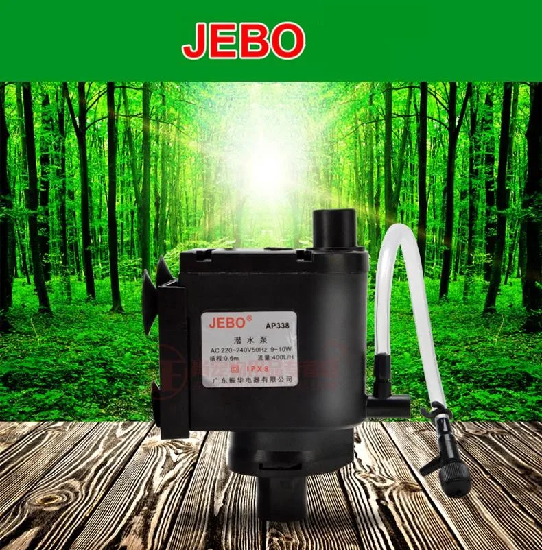JEBO R338 3-in-1 submersible pump with silent circulation filtration and pumping of fish tank 10W 400L/H Mute Ceramic motor
JEBO R338 3-in-1 submersible pump with silent circulation filtration and pumping of fish tank 10W 400L/H Mute Ceramic motor