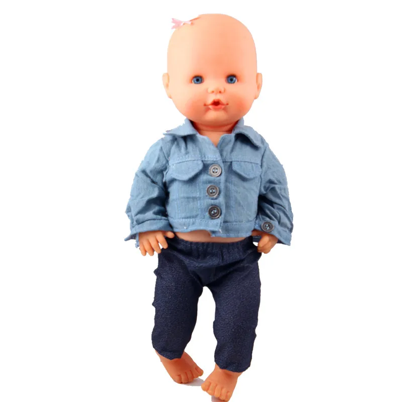 13inch Doll Clothes 35CM Nenuco Ropa Accesorios Nenuco 35 CM Baby Doll Jean Coat Tops With Jean Pant Bottoms Nenuco Doll Outfit
13inch Doll Clothes 35CM Nenuco Ropa Accesorios Nenuco 35 CM Baby Doll Jean Coat Tops With Jean Pant Bottoms Nenuco Doll Outfit