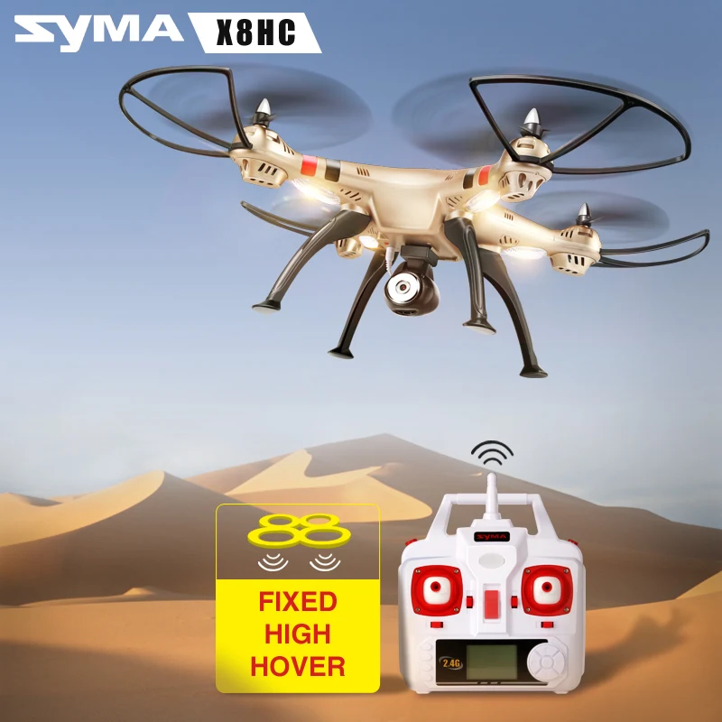 Newest Syma Drone X8HC Dron with 2MP HD Camera 2.4G 4CH 6Axis RC Helicopter Hovering Quadcopter RTF Quadrocopter Shock Resistant
Newest Syma Drone X8HC Dron with 2MP HD Camera 2.4G 4CH 6Axis RC Helicopter Hovering Quadcopter RTF Quadrocopter Shock Resistant