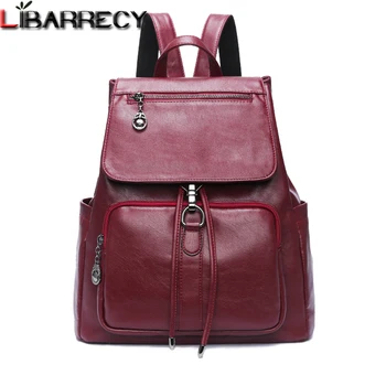 Fashion Backpack Female Soft Leather Women Backpack Large capacity Bookbag Anti-thef Shoulder Bags for Women 2018 Mochilas Mujer
Fashion Backpack Female Soft Leather Women Backpack Large capacity Bookbag Anti-thef Shoulder Bags for Women 2018 Mochilas Mujer