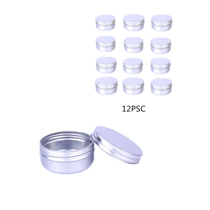 12Psc Small Jars For Cosmetics Spices Jar Candy Tea Aluminum Box Round Tin Storage Box Containers Sample Of Tin Jar 80ML
12Psc Small Jars For Cosmetics Spices Jar Candy Tea Aluminum Box Round Tin Storage Box Containers Sample Of Tin Jar 80ML