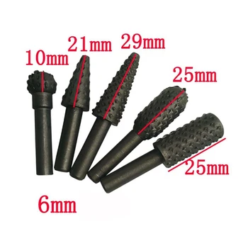 5Pcs 6mm Shank Steel Woodworking Rasps Chisel Shaped rotating embossed Grinding Head Power Cutter Milling Engraving Rotary Tool
5Pcs 6mm Shank Steel Woodworking Rasps Chisel Shaped rotating embossed Grinding Head Power Cutter Milling Engraving Rotary Tool