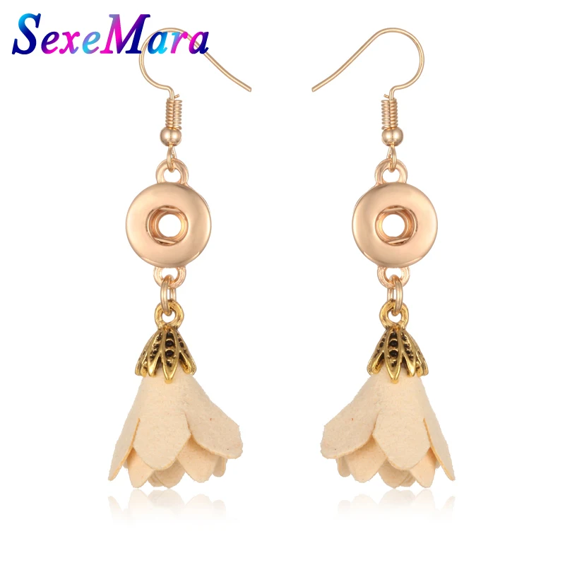 Flower Snap Button Earring Jewelry 12mm and 18mm Tassel Earring Fashion DIY Snaps Earrings Jewelry
Flower Snap Button Earring Jewelry 12mm and 18mm Tassel Earring Fashion DIY Snaps Earrings Jewelry