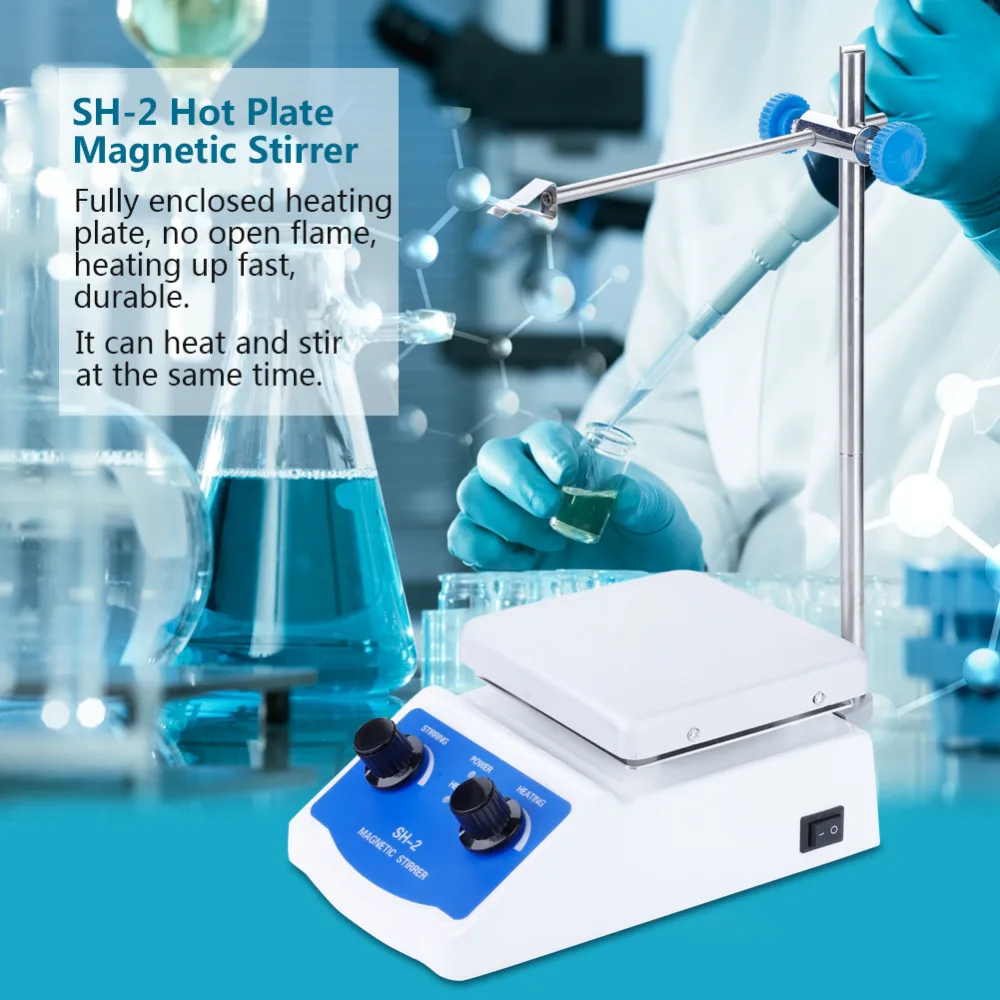 SH-2 Magnetic Stirrer Laboratory Constant Temperature Heating Stirrering Machine
SH-2 Magnetic Stirrer Laboratory Constant Temperature Heating Stirrering Machine