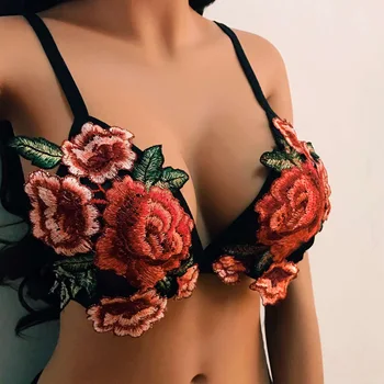 Wholesale Bra 2019 Summer New Fashion Sexy Bra Underwear Embroidered Flowers Bralette Ladies Gauze Underwear Bras Black Sexy Bra
Wholesale Bra 2019 Summer New Fashion Sexy Bra Underwear Embroidered Flowers Bralette Ladies Gauze Underwear Bras Black Sexy Bra