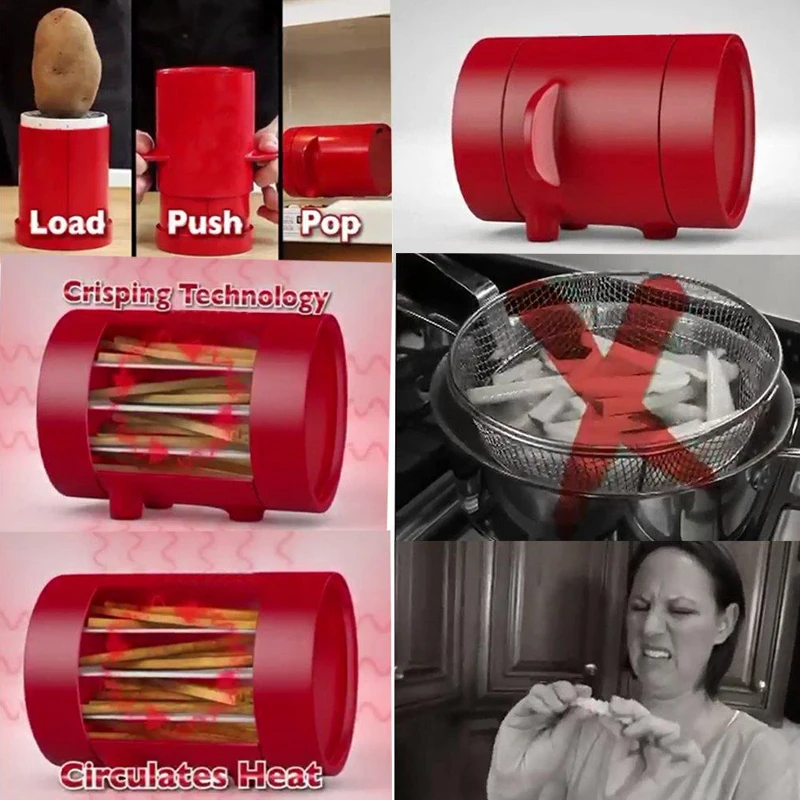 Home Copper Fries Potatoes Maker Slicers French Fries Maker Jiffy Fries Cutter Machine & Microwave Container 2-in-1 No Deep-Fry
Home Copper Fries Potatoes Maker Slicers French Fries Maker Jiffy Fries Cutter Machine & Microwave Container 2-in-1 No Deep-Fry