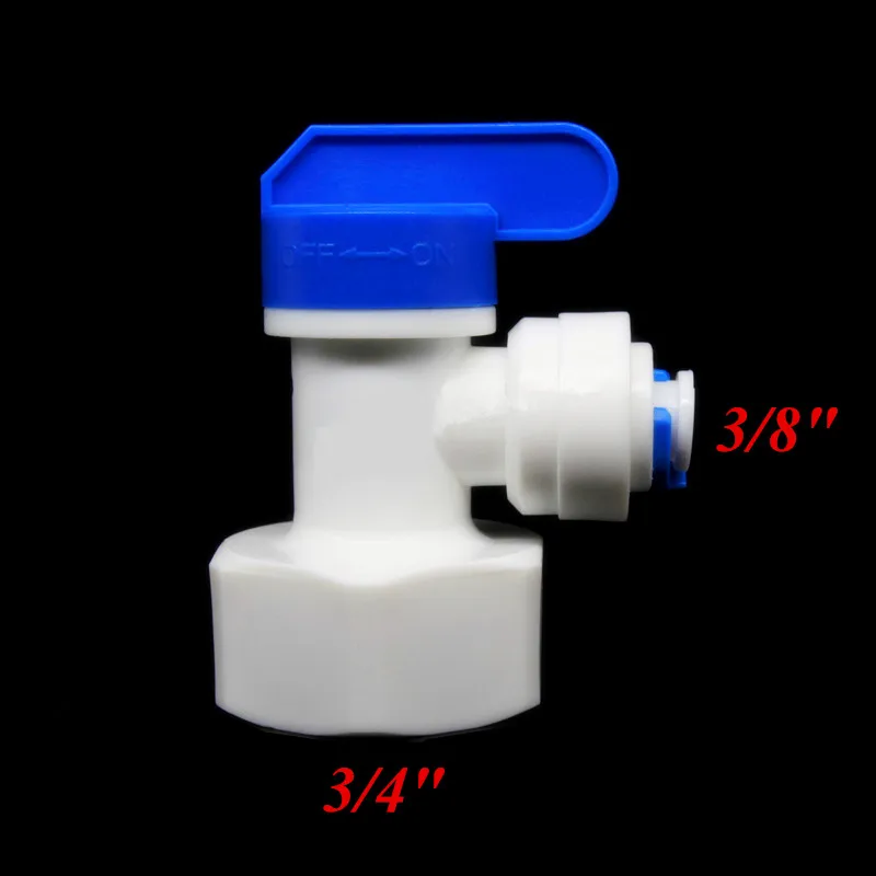 Water Filter Parts Elbow 3/8" OD Tube to Female 3/4" Tank Ball Valve Quick Connector Switch For Aquarium RO Water
Water Filter Parts Elbow 3/8" OD Tube to Female 3/4" Tank Ball Valve Quick Connector Switch For Aquarium RO Water
