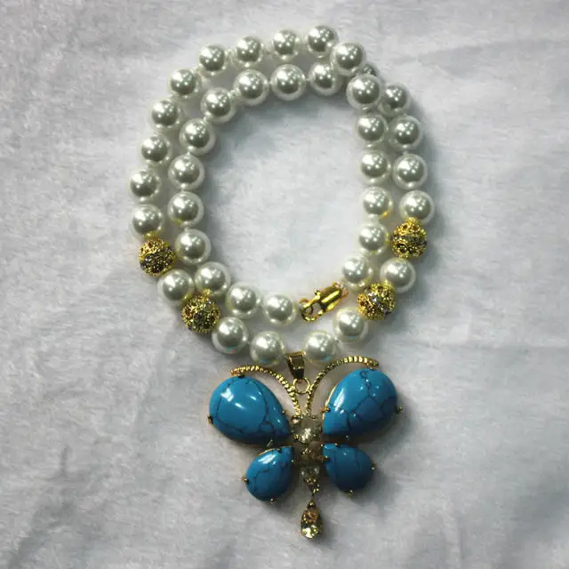 wholesale noble design 10mm shell pearl & match blue turquoise butterfly pendant necklace
wholesale noble design 10mm shell pearl & match blue turquoise butterfly pendant necklace