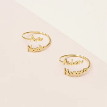 Personalized Adjustable Double Name Couple Rings For Women Stainless Steel Custom Two Names Birthday Jewelry Men Anel Bague
Personalized Adjustable Double Name Couple Rings For Women Stainless Steel Custom Two Names Birthday Jewelry Men Anel Bague