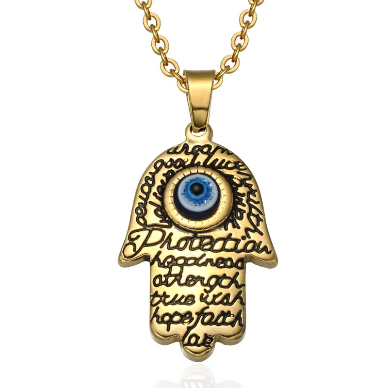 Silver Accessories Turkish Blue Evil Eye Paved Rhinestone Grain Fatima Hand Pendant Gold Necklace Lucky Amulet Jewelry
Silver Accessories Turkish Blue Evil Eye Paved Rhinestone Grain Fatima Hand Pendant Gold Necklace Lucky Amulet Jewelry