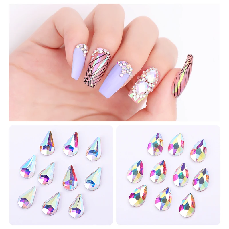 3D Nail Rhinestone 10pcs Clear Crystal AB FlatBack Glass Hot Fix Rhinestones Hot-Fix Crystal Stones Decorations for Nail Jewelry
3D Nail Rhinestone 10pcs Clear Crystal AB FlatBack Glass Hot Fix Rhinestones Hot-Fix Crystal Stones Decorations for Nail Jewelry