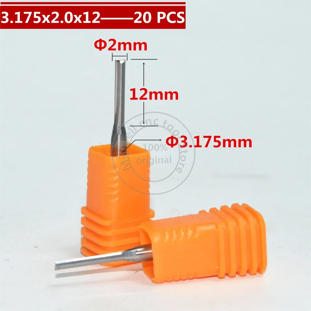 3.175mm*2.0mm*12mm-20pcs,CNC wood tools,solid carbide End Mill,woodworking insert router bit,Milling cutter,MDF,PVC,Acrylic
3.175mm*2.0mm*12mm-20pcs,CNC wood tools,solid carbide End Mill,woodworking insert router bit,Milling cutter,MDF,PVC,Acrylic