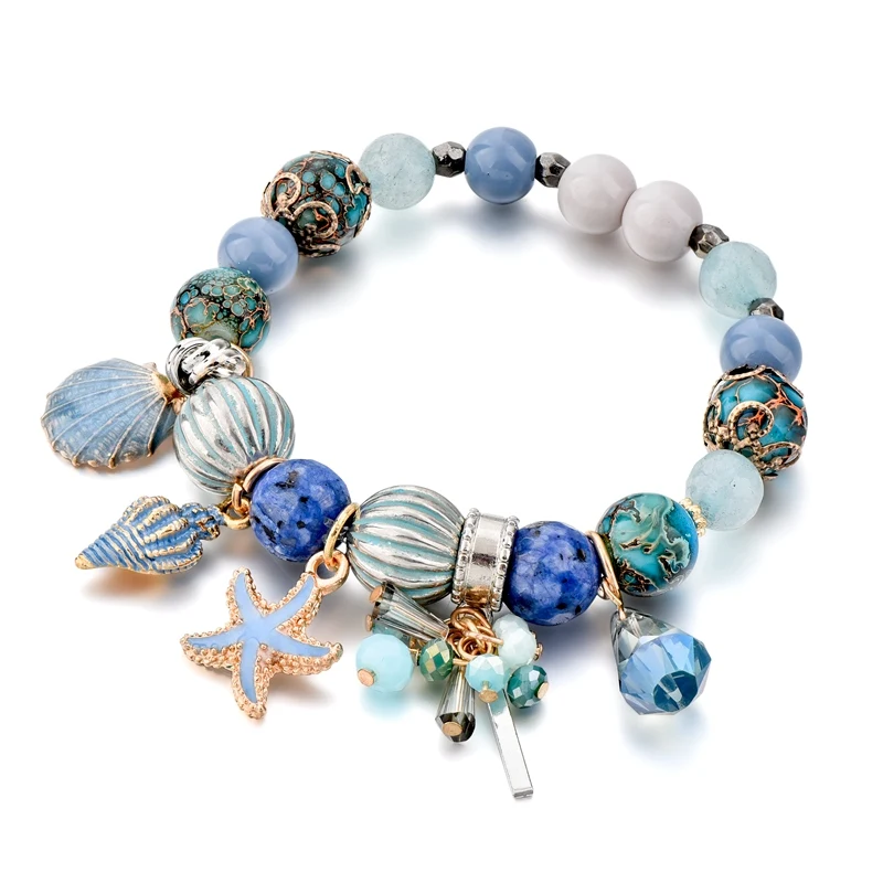 Szelam New Designer 2019 Crystal Glass Beads Ocean Elements Charm Bracelets For Woman Elastic Cute Bangles Hohemia Jewelry Women
Szelam New Designer 2019 Crystal Glass Beads Ocean Elements Charm Bracelets For Woman Elastic Cute Bangles Hohemia Jewelry Women