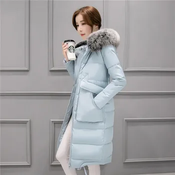 Women Winter Padded Long White Duck Down Jacket Hooded Fur Collar Slim Overcoat Thick Warm Overknee Casaco Neve Feminino DJ16
Women Winter Padded Long White Duck Down Jacket Hooded Fur Collar Slim Overcoat Thick Warm Overknee Casaco Neve Feminino DJ16