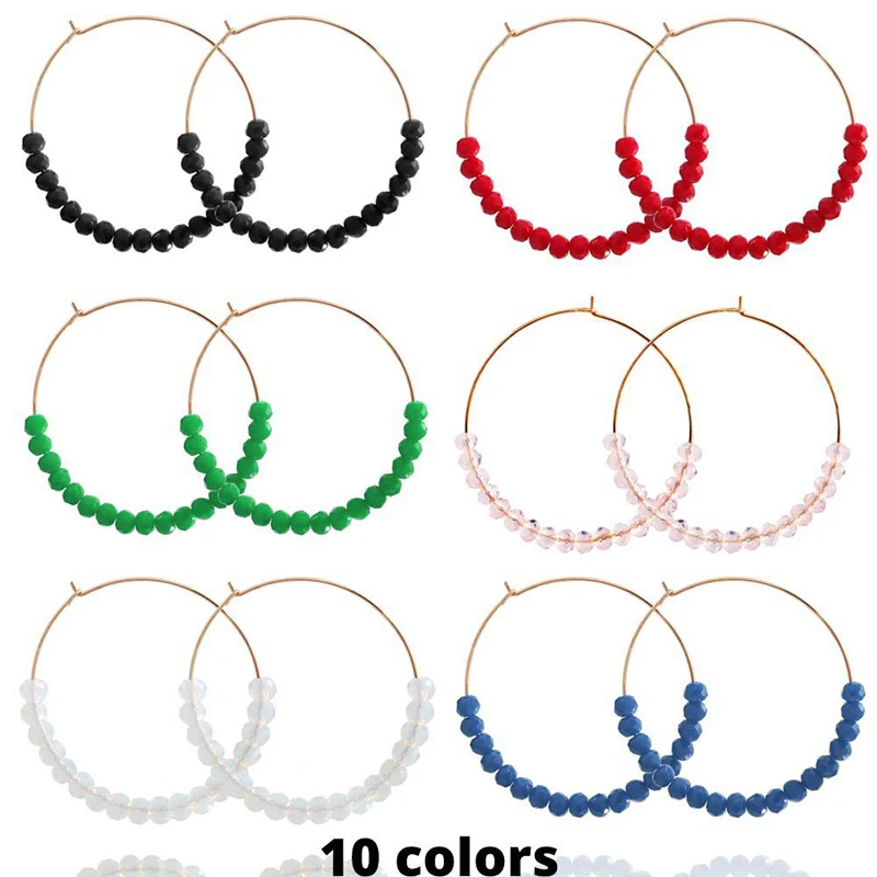 New Vintage Statement Bead Hoop Earrings Women Geometry Round Circle Earrings Lady Hanmdade Jewelry
New Vintage Statement Bead Hoop Earrings Women Geometry Round Circle Earrings Lady Hanmdade Jewelry