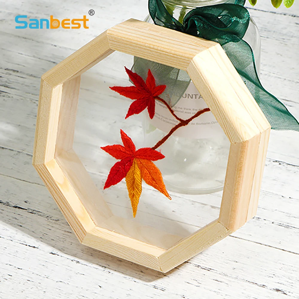 Sanbest Su Embroidery DIY Kits Cross Stitch Plant Maple Transparent Embroidery Organza Thread Needle Frame Painting Custom
Sanbest Su Embroidery DIY Kits Cross Stitch Plant Maple Transparent Embroidery Organza Thread Needle Frame Painting Custom