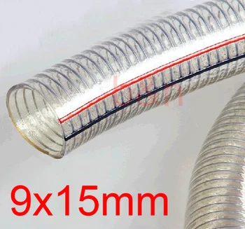 9x15 9mm ID 15mm OD PVC Wire enhanced tube Transparent clear oil-conveying pipe drain hose Non-toxic anti-freeze acid and alkali
9x15 9mm ID 15mm OD PVC Wire enhanced tube Transparent clear oil-conveying pipe drain hose Non-toxic anti-freeze acid and alkali