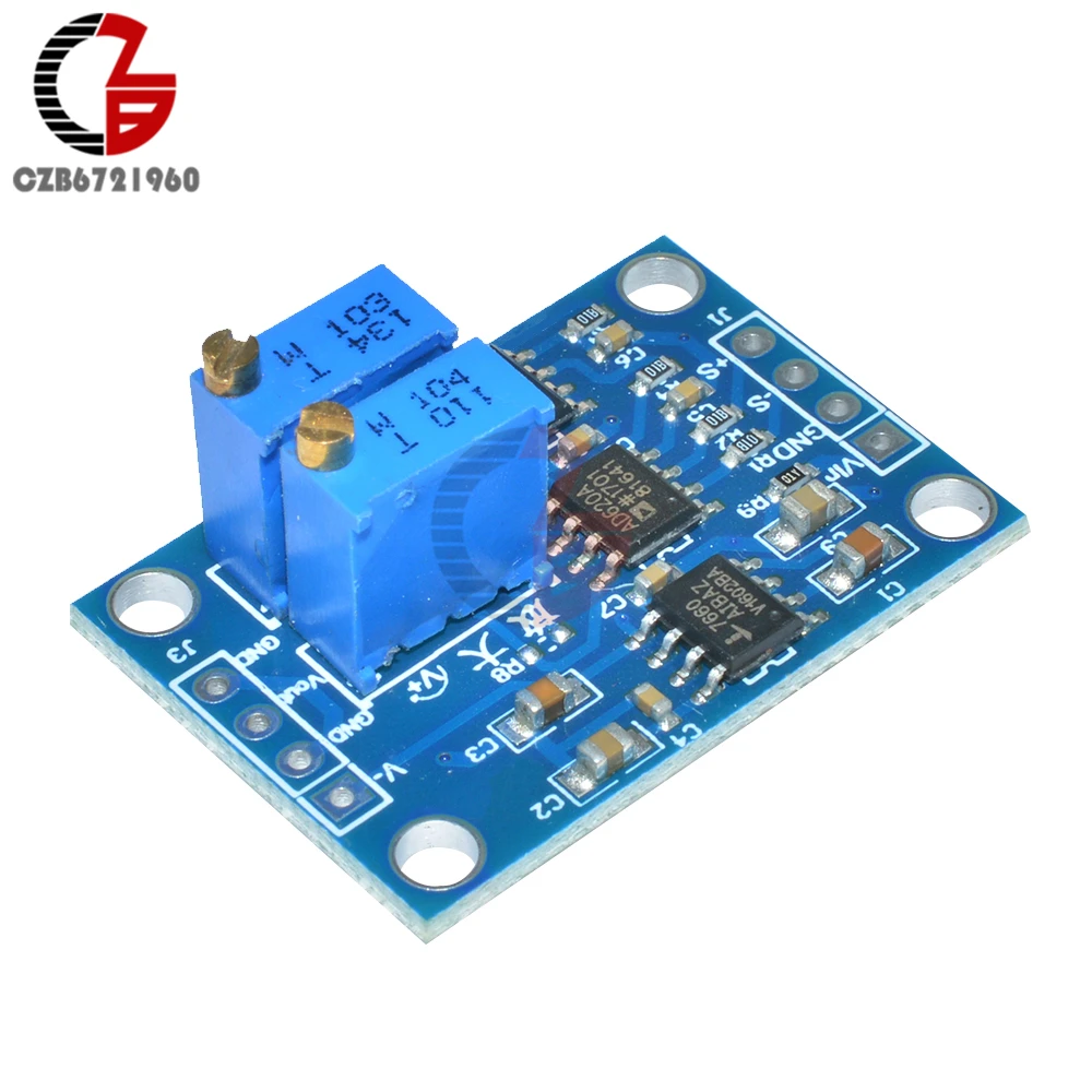 DC 12V AD620 Microvolt Minivolt Voltage Amplifier Module Signal Amplifier Board 1.5-1000 times Magnification Module 3-12V
DC 12V AD620 Microvolt Minivolt Voltage Amplifier Module Signal Amplifier Board 1.5-1000 times Magnification Module 3-12V
