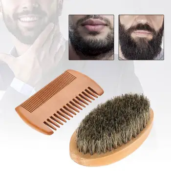 Men Beard Mustache Oval Brush + Comb Facial Beard Shaving Cleaning Grooming Shaving Brush Kit Male Facial Hair Brush G0309
Men Beard Mustache Oval Brush + Comb Facial Beard Shaving Cleaning Grooming Shaving Brush Kit Male Facial Hair Brush G0309