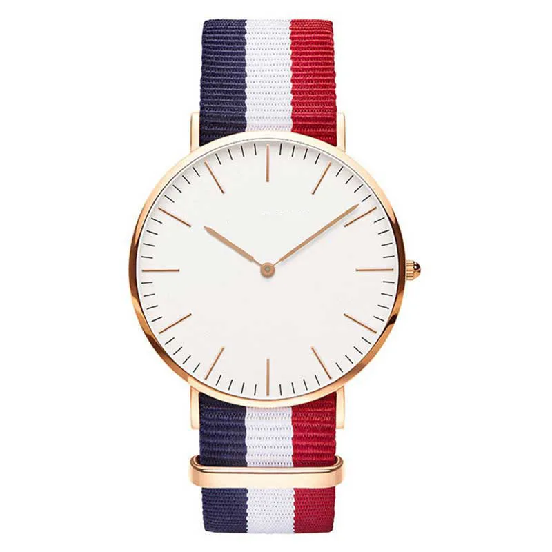 New Casual and Fashion Quartz Watch with Multicolor Nylon Cloth Watchband Wristwatch Simple Designer Women Clock Orologio
New Casual and Fashion Quartz Watch with Multicolor Nylon Cloth Watchband Wristwatch Simple Designer Women Clock Orologio