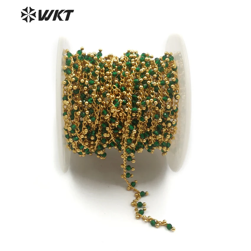 WT-RBC093 WKT Классическая темно-зеленая Цепочка-четки с латунными бусинами многофункциональная цепочка для изготовления ювелирных изделий
WT-RBC093 WKT Классическая темно-зеленая Цепочка-четки с латунными бусинами многофункциональная цепочка для изготовления ювелирных изделий