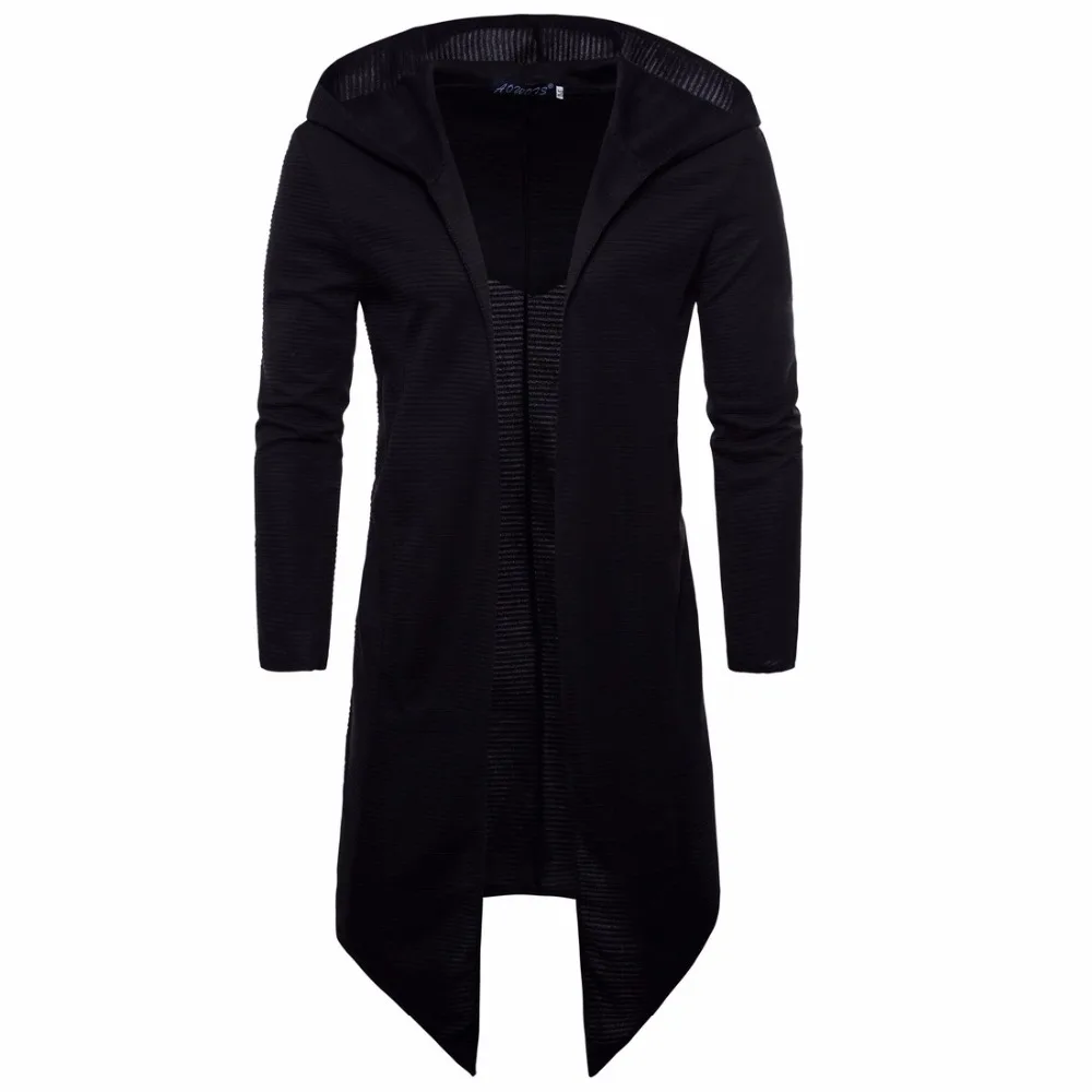 Men Long Cardigan Hooded Trench Cloak Coats Spring Autumn Gothic Windbreaker Cardigan Outwear Punk hip hop Hoodies Cloak Homme
Men Long Cardigan Hooded Trench Cloak Coats Spring Autumn Gothic Windbreaker Cardigan Outwear Punk hip hop Hoodies Cloak Homme