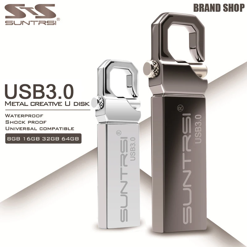 Suntrsi Metal USB 3.0 Flash Drive 64GB USB Memory Stick waterproof 32GB 16GB 100% Original Suntrsi custom logo Free Shipping
Suntrsi Metal USB 3.0 Flash Drive 64GB USB Memory Stick waterproof 32GB 16GB 100% Original Suntrsi custom logo Free Shipping