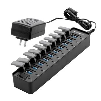 OImaster 10 Ports USB3.0 Hub 5Gbps High Speed Hub Fast Charging Splitter For Macbook Computer Desktop US EU Plug
OImaster 10 Ports USB3.0 Hub 5Gbps High Speed Hub Fast Charging Splitter For Macbook Computer Desktop US EU Plug