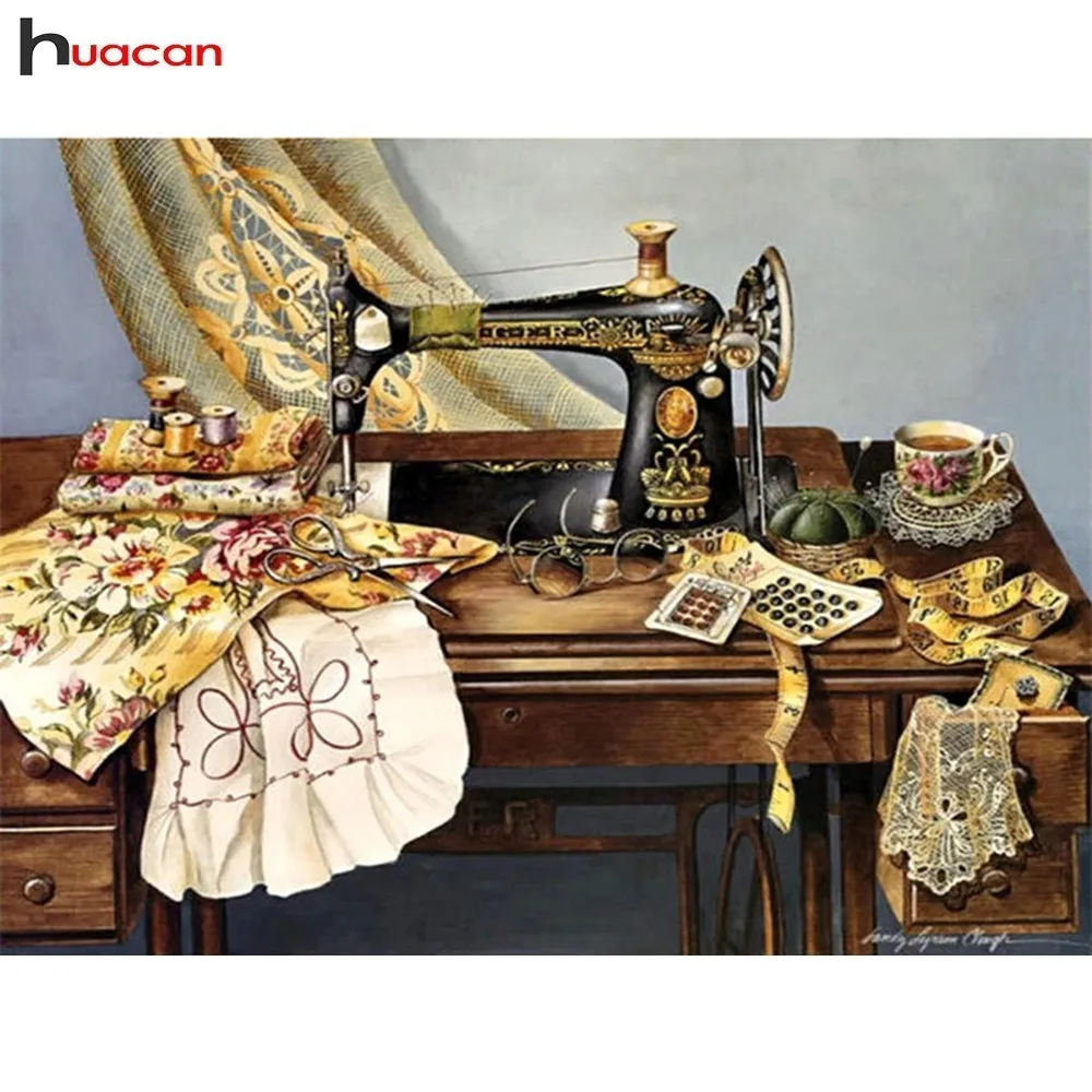 Huacan 5D DIY Diamond Painting Sewing Machine Diamond Embroidery Scenic Cross Stitch Mosaic Picture Rhinestone Home Decor
Huacan 5D DIY Diamond Painting Sewing Machine Diamond Embroidery Scenic Cross Stitch Mosaic Picture Rhinestone Home Decor