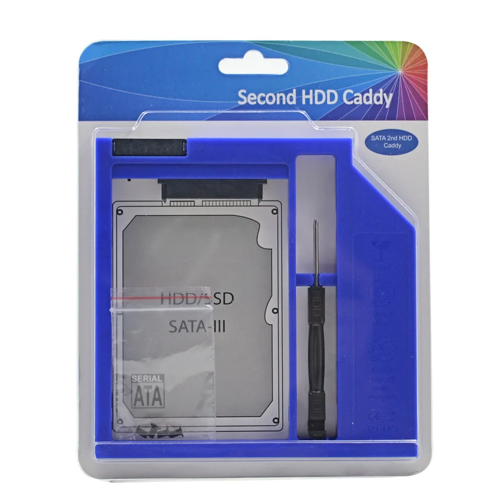 CHIPAL Retail Foxcon Chip 2nd HDD Caddy 9mm 9.5mm SATA 3.0 for 2.5" 2T SSD Case HDD Enclosure for Notebook DVD-ROM Optical Bay
CHIPAL Retail Foxcon Chip 2nd HDD Caddy 9mm 9.5mm SATA 3.0 for 2.5" 2T SSD Case HDD Enclosure for Notebook DVD-ROM Optical Bay