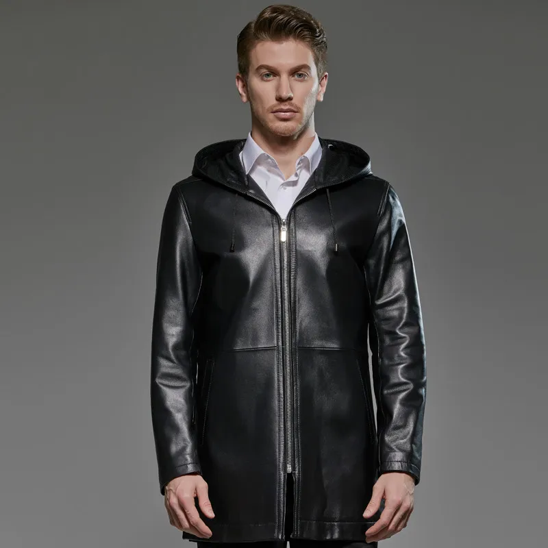 2019 Plus Size Men's Genuine Leather Jacket Hooded 100% Sheepskin Coat Long Windbreaker Chaqueta Cuero Hombre 181719 KJ2291
2019 Plus Size Men's Genuine Leather Jacket Hooded 100% Sheepskin Coat Long Windbreaker Chaqueta Cuero Hombre 181719 KJ2291