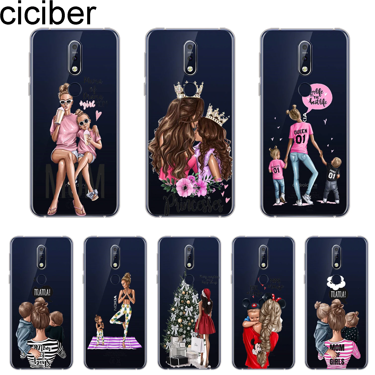 ciciber For Nokia 8 7 7.1 6 6.1 5 5.1 3 3.1 2.1 Plus Phone case For Nokia X7 X6 X5 X3 Cover Soft TPU Girls Baby Mom Girl Coque
ciciber For Nokia 8 7 7.1 6 6.1 5 5.1 3 3.1 2.1 Plus Phone case For Nokia X7 X6 X5 X3 Cover Soft TPU Girls Baby Mom Girl Coque