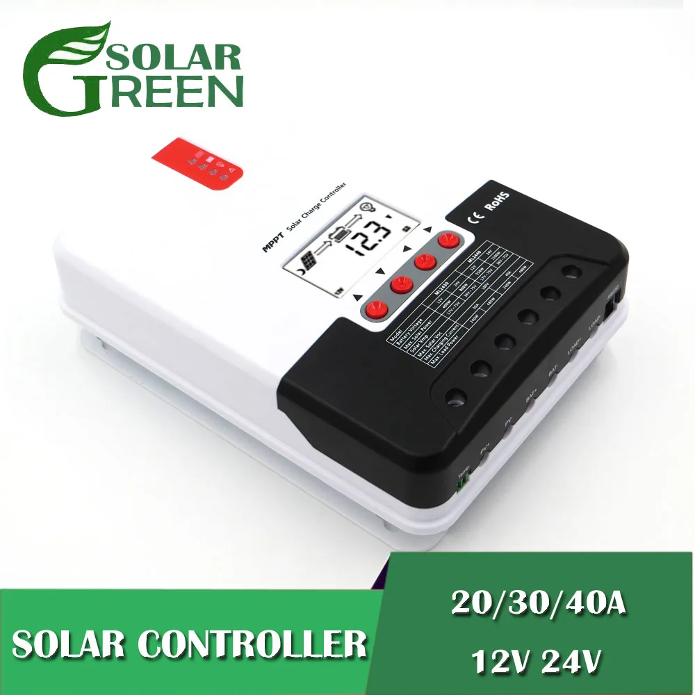 20A/30A/40A 12V 24V Solar Panel MPPT Solar Charge Controller for solar panel lithium battery
20A/30A/40A 12V 24V Solar Panel MPPT Solar Charge Controller for solar panel lithium battery