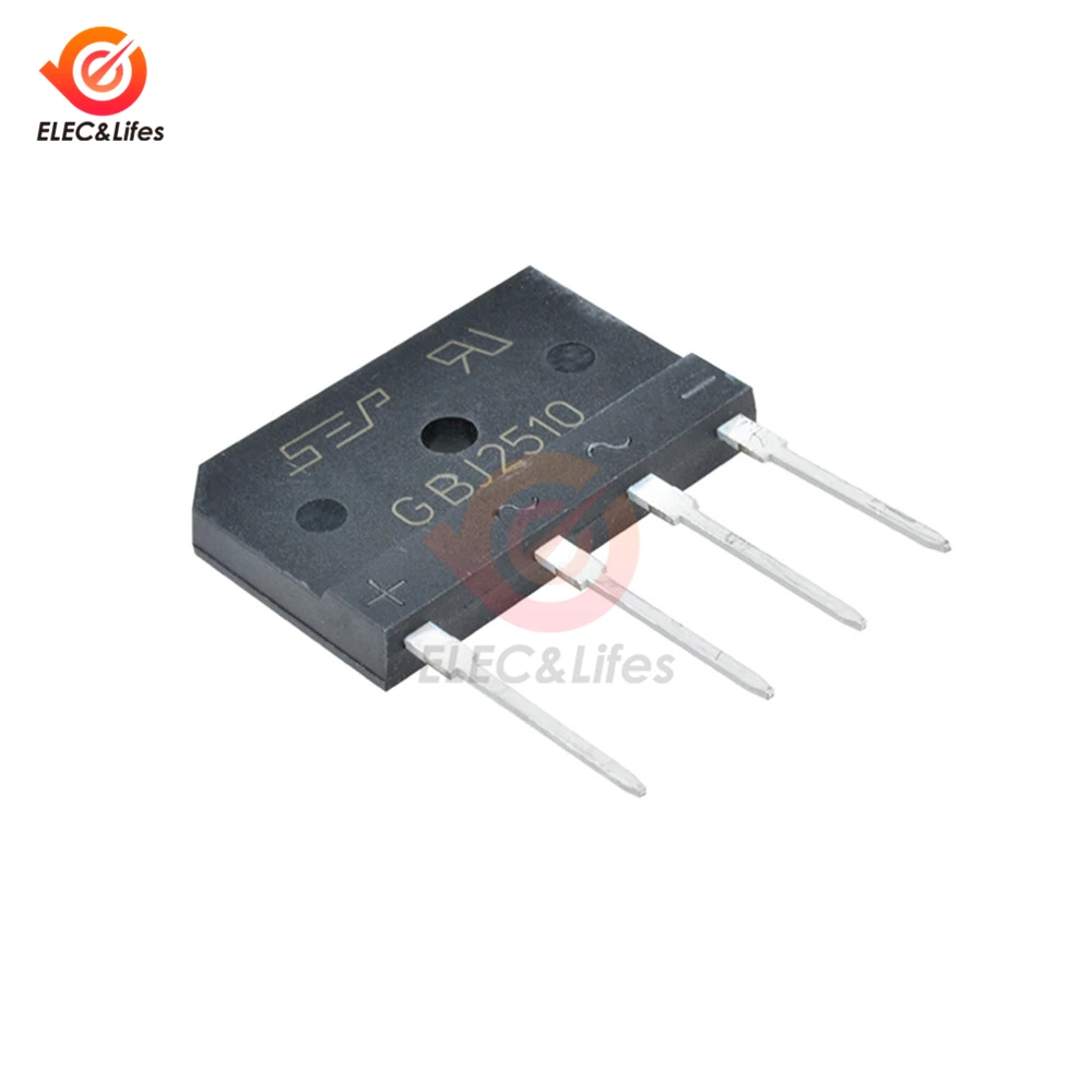 5Pcs 25A 1000V GBJ2510 Diode Bridge Rectifier GBJ 2510 power rectifier Electronic Components
5Pcs 25A 1000V GBJ2510 Diode Bridge Rectifier GBJ 2510 power rectifier Electronic Components