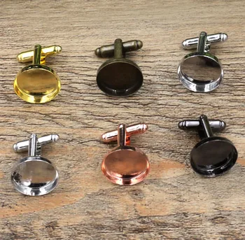 16mm French Cufflinks Round Deep Wall Bezel tray Cups Cabochons Base Men's Cuff Links Jewelry Settings DIY Findings Blanks
16mm French Cufflinks Round Deep Wall Bezel tray Cups Cabochons Base Men's Cuff Links Jewelry Settings DIY Findings Blanks