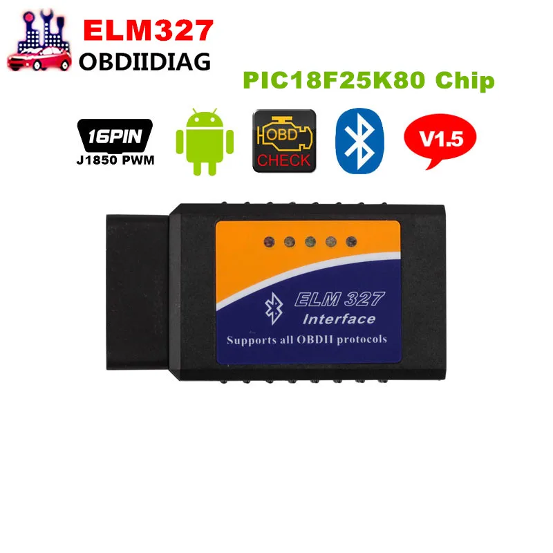 Mini ELM327 V1.5 Bluetooth OBDII Scanner ELM 327 Bluetooth 1.5 with PIC18F25K80 Chip for Android/Windows
Mini ELM327 V1.5 Bluetooth OBDII Scanner ELM 327 Bluetooth 1.5 with PIC18F25K80 Chip for Android/Windows