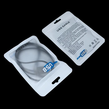 1000Pcs 10.5x15cm Reclosable Matte White Data Line Zip Lock Packaging Bag with Hang Hole USB Cable Charger Zipper Packing Pouch
1000Pcs 10.5x15cm Reclosable Matte White Data Line Zip Lock Packaging Bag with Hang Hole USB Cable Charger Zipper Packing Pouch