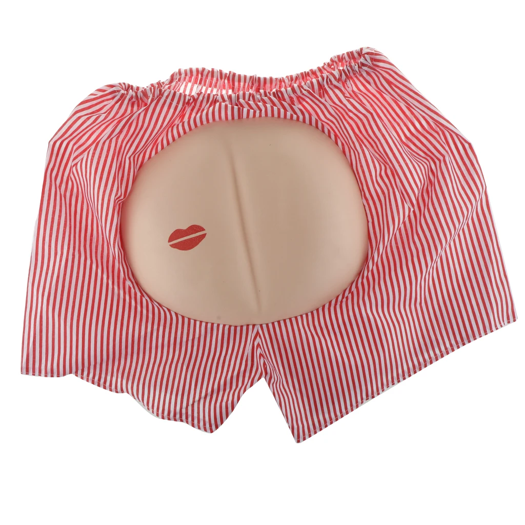 Lipstick Print Shorts Cosplay Costume Props Adult Halloween Fools Day Decor Joke Fun Party