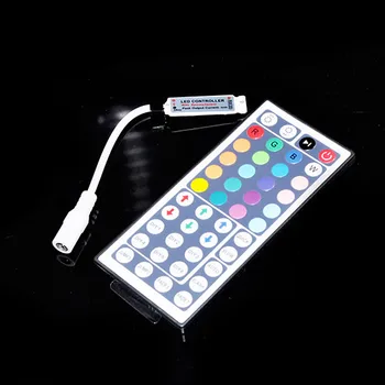 DC12V 6A 72W Common Anode Mini LED RGB Controller DC Socket with 44 Keys IR Remote for LED Strip Light Easy Connecting
DC12V 6A 72W Common Anode Mini LED RGB Controller DC Socket with 44 Keys IR Remote for LED Strip Light Easy Connecting