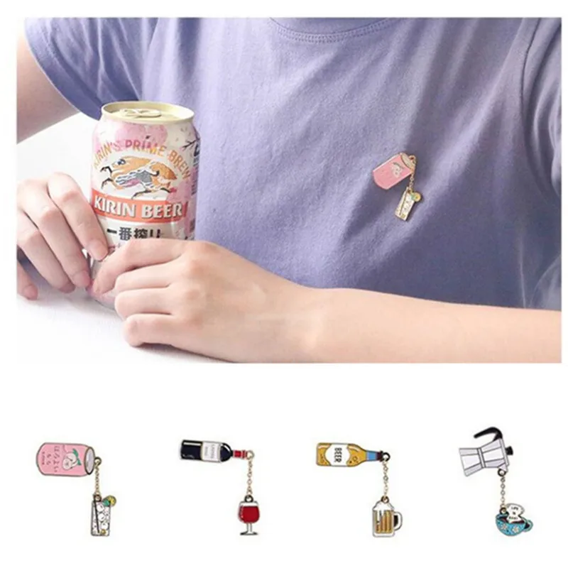 Cartoon Enamel Coffee Beer Red Wine Juice Drinks Metal Fashion Brooch Pin Badge Lapel Pin Jewelry Gift
Cartoon Enamel Coffee Beer Red Wine Juice Drinks Metal Fashion Brooch Pin Badge Lapel Pin Jewelry Gift