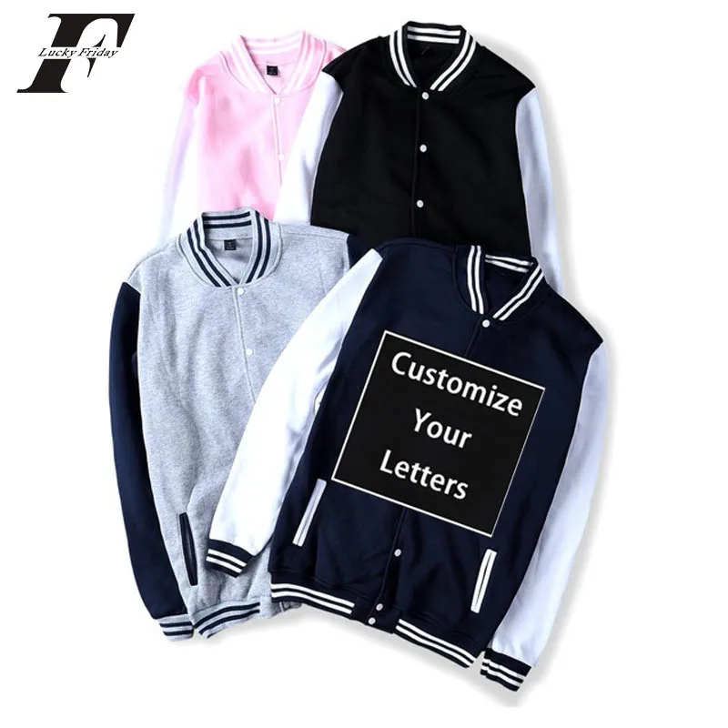 Kpop Custom made baseball jacket bomber jacket Men Women Unisex DIY Logo Design Uniform Sweatshirt Customize Streetwear
Kpop Custom made baseball jacket bomber jacket Men Women Unisex DIY Logo Design Uniform Sweatshirt Customize Streetwear
