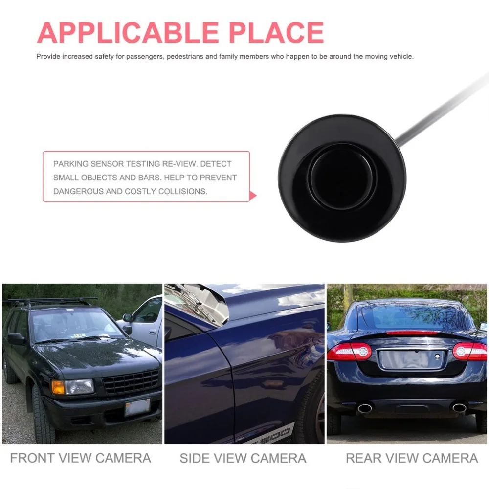 Car Parking Sensor Radar 2.5cm Probe Sensors Buzzer Backup Reverse Radar Sound Alert Indicator System Monitor Detector
Car Parking Sensor Radar 2.5cm Probe Sensors Buzzer Backup Reverse Radar Sound Alert Indicator System Monitor Detector