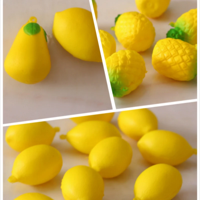 Artificial Decoration Simulation Color Pu Fruit Pineapple Lemon Pear New Pu Slow Springback Decompression Display Decorartion
Artificial Decoration Simulation Color Pu Fruit Pineapple Lemon Pear New Pu Slow Springback Decompression Display Decorartion