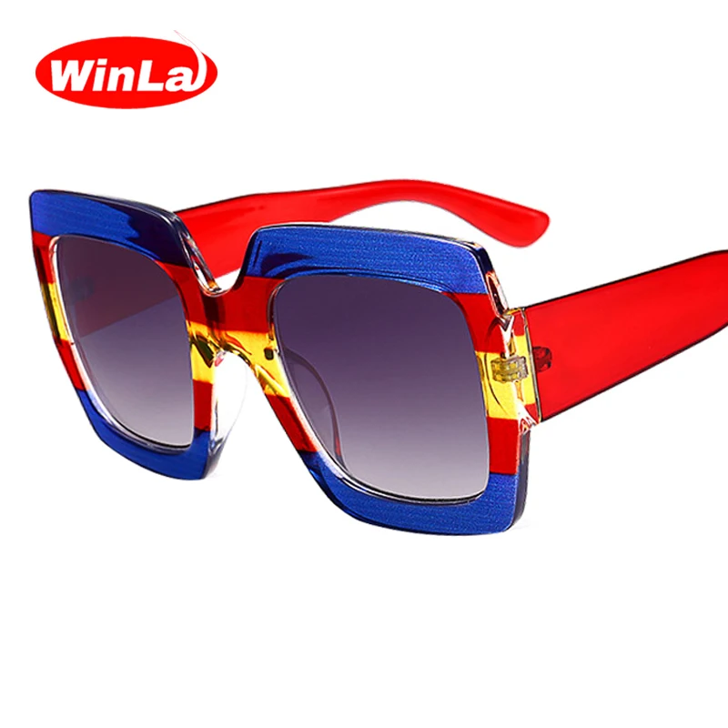 Winla Fashion Design Sunglasses Women Big Frame Square Lens Sun Glasses Elegant Female Shades Classic Lady Gafas UV400 WL1218
Winla Fashion Design Sunglasses Women Big Frame Square Lens Sun Glasses Elegant Female Shades Classic Lady Gafas UV400 WL1218
