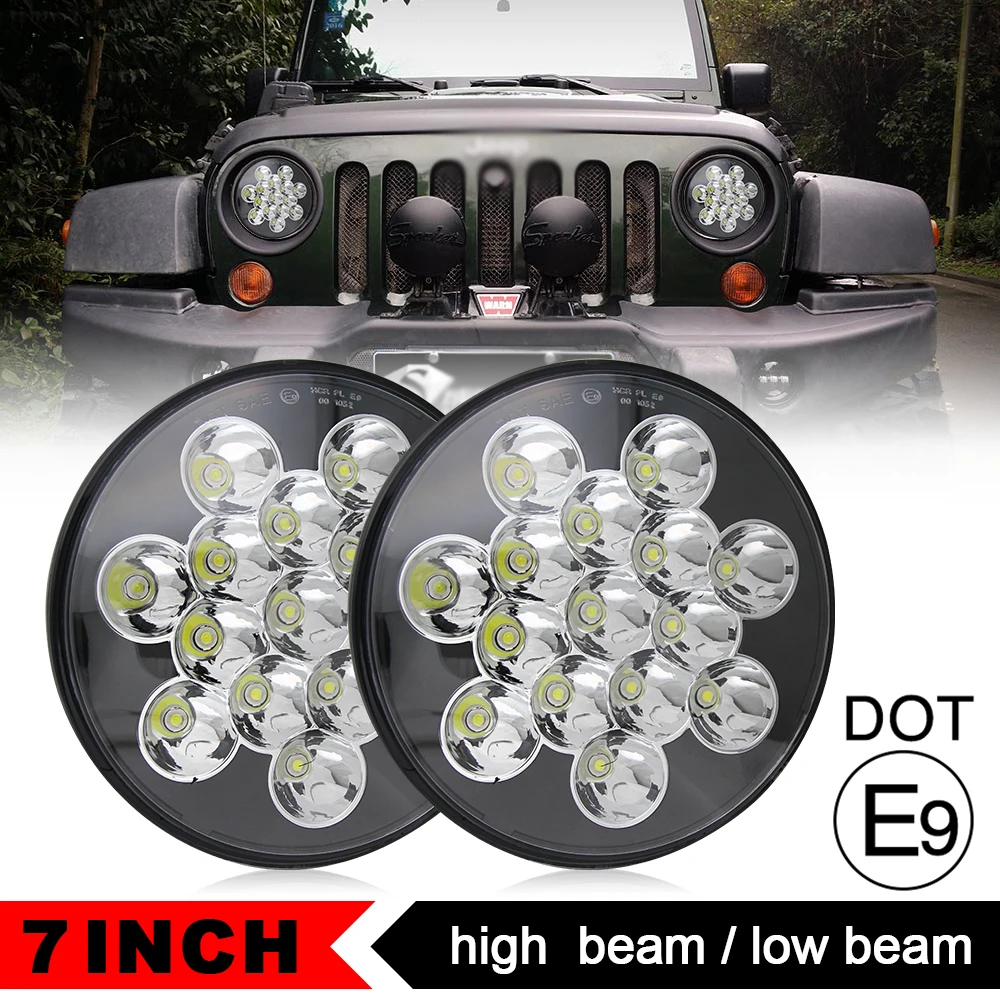 COLIGHT 45W 7 Inch Round LED Headlight 12V 24V Led Auto Turn Signal Light DRL For Jeep Wrangler Hummer lada niva 4x4 Harley Ford
COLIGHT 45W 7 Inch Round LED Headlight 12V 24V Led Auto Turn Signal Light DRL For Jeep Wrangler Hummer lada niva 4x4 Harley Ford