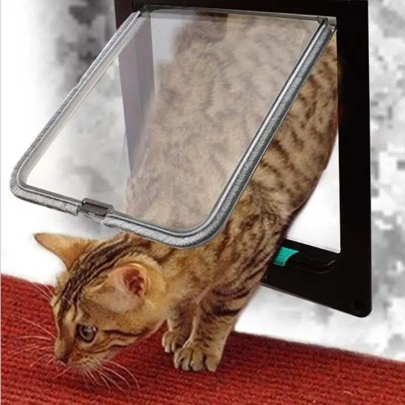 Useful 3 Size 4 Ways Pet Cat Lockable Door Wall Gate Lock Safe Tough Plastic Flap Door Products Puppy Care Accessory Supplies
Useful 3 Size 4 Ways Pet Cat Lockable Door Wall Gate Lock Safe Tough Plastic Flap Door Products Puppy Care Accessory Supplies