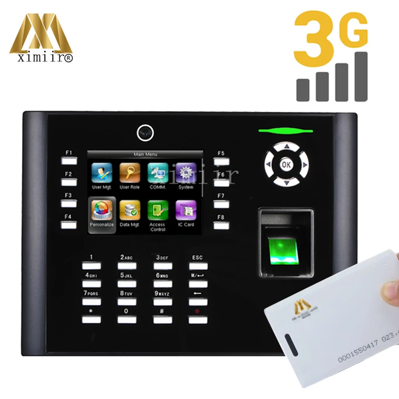 3G fingerprint recognition time attendance and access control iclock680 fingerprint time recording with RFID card reader
3G fingerprint recognition time attendance and access control iclock680 fingerprint time recording with RFID card reader