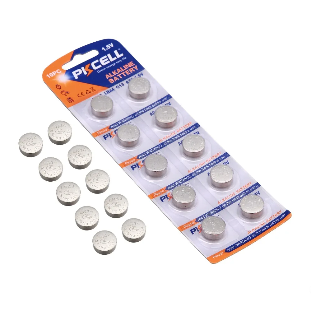 20pcs Alkaline Button Battery 1.5V AG13 LR44 Battery SR44 L1154 357 A76 Button Cell Batteries
20pcs Alkaline Button Battery 1.5V AG13 LR44 Battery SR44 L1154 357 A76 Button Cell Batteries