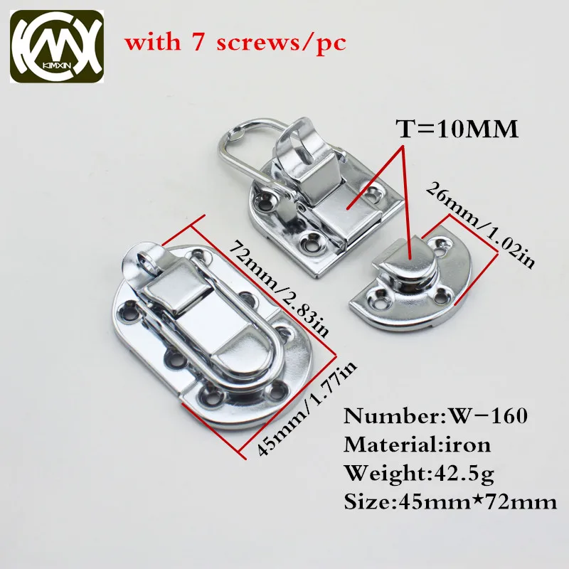 10pc 45*72mm Luggage Guitar Trolley Flight Case Button Knot Drawbolt Closure Latch High-grade Wooden boxs Hardware KIMXIN W-160 
10pc 45*72mm Luggage Guitar Trolley Flight Case Button Knot Drawbolt Closure Latch High-grade Wooden boxs Hardware KIMXIN W-160