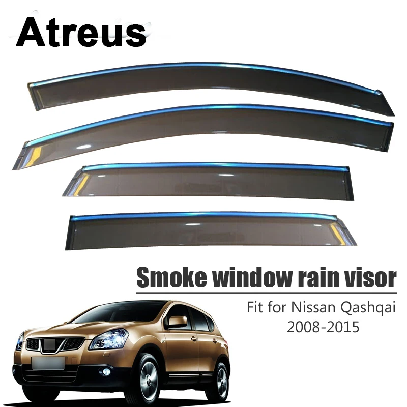Козырек от солнца и дождя Atreus для Nissan Qashqai 2008 2009 2010 2011 2012 2013 2014 2015 | Автомобили
